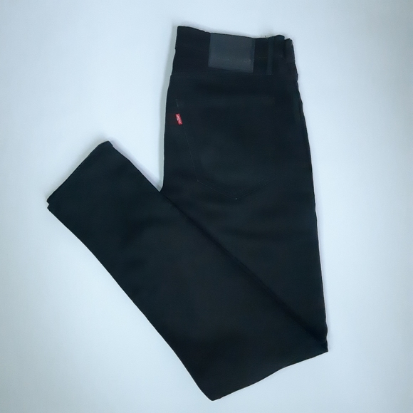 Levi's 512 slim fit tapered black jeans, tagged size 32x34 - Picture 2 of 4